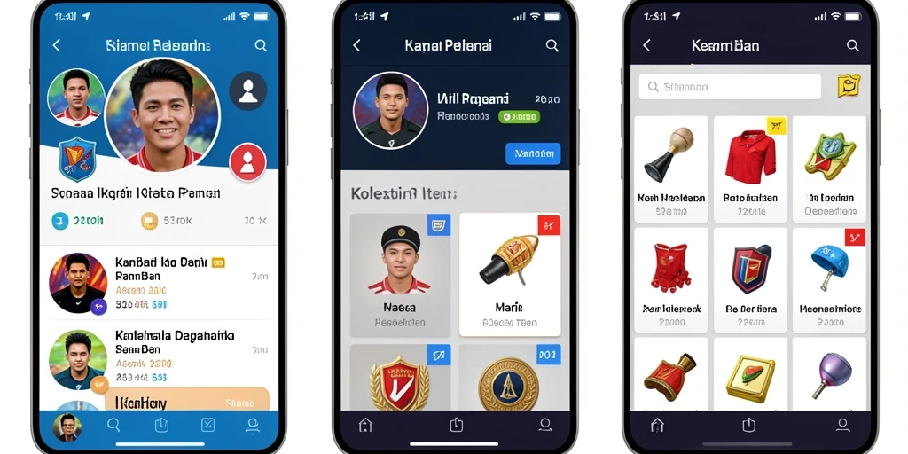 Tangkapan layar memperlihatkan fitur sosial dan interaksi antar pemain.